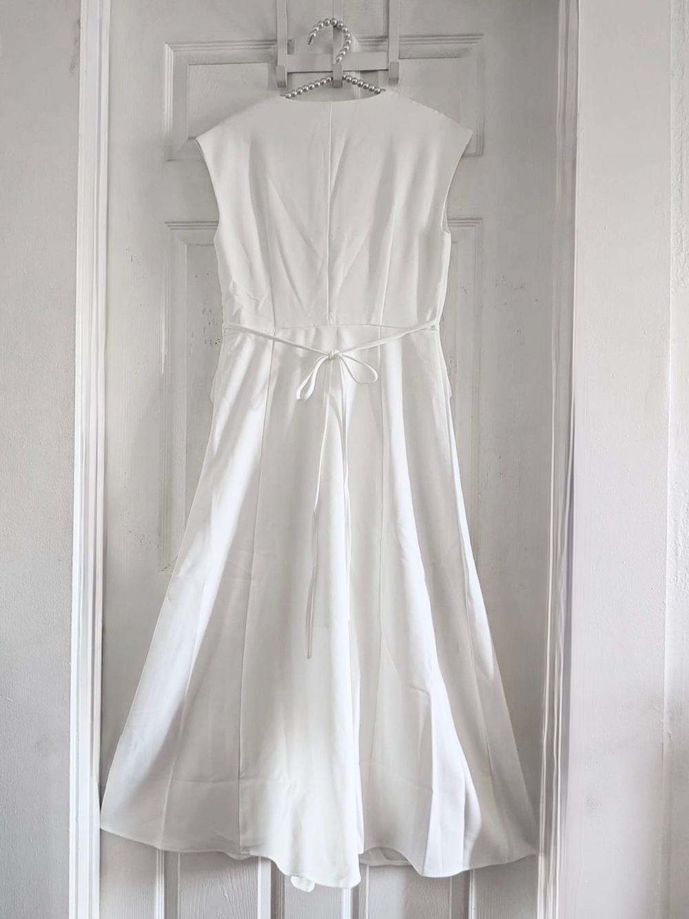 Commense V Neck Cap Sleeve Midi Dress - Picture 6 of 11